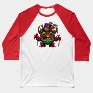 Mardi Gras Monster Baseball T-Shirt